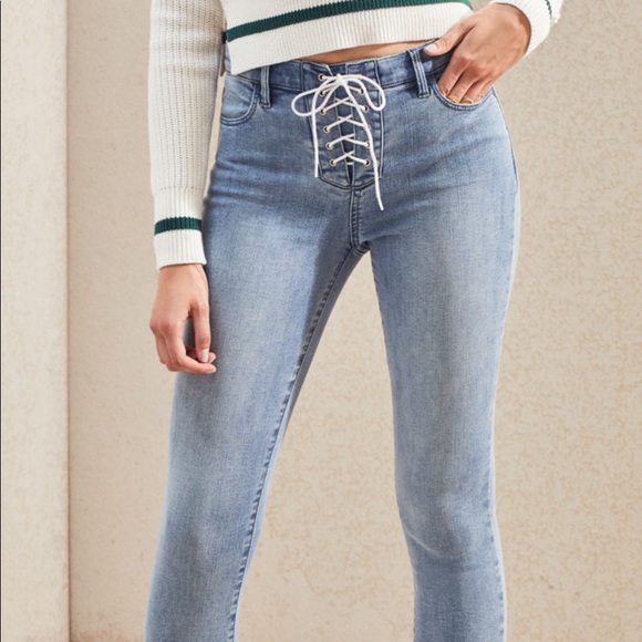 pacsun lace up jeans